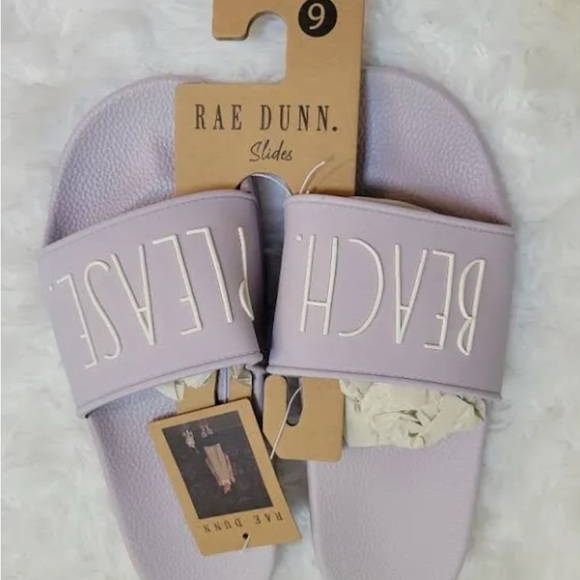 Rae Dunn Women's Beach Please Slip On Slide Sandals - Picture 6 of 8